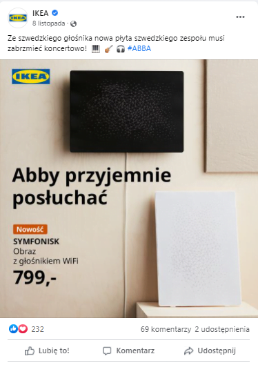 Powrót Abby - real time marketing IKEA