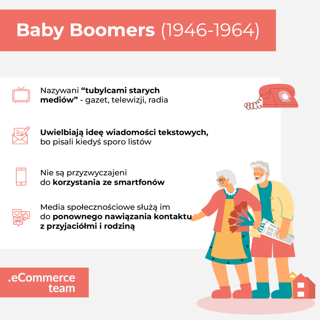 baby boomers w social mediach - infografika