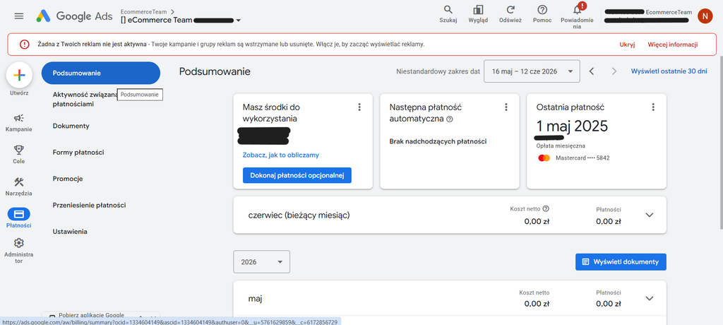 Profil płatności w Google Ads: Instrukcja konfiguracji krok po kroku