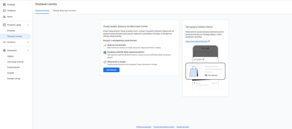 Google Merchant Center Next dla początkujących: Rejestracja, weryfikacja i konfiguracja konta